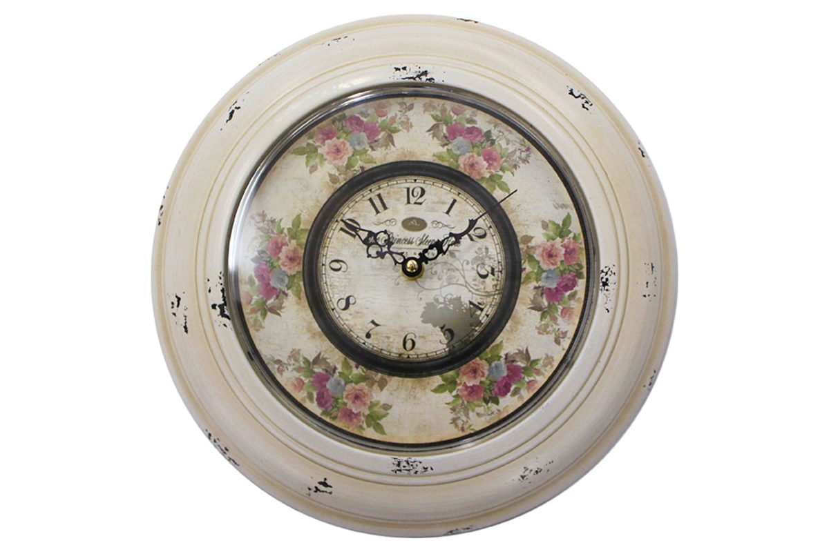Orologio a fiori in ferro 32 cm Isabelle Rose