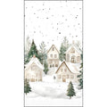 Tovagliolo rettangolare Case innevate 33x40