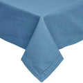 Tovaglia rettangolare in cotone colorato azzurro 140x180