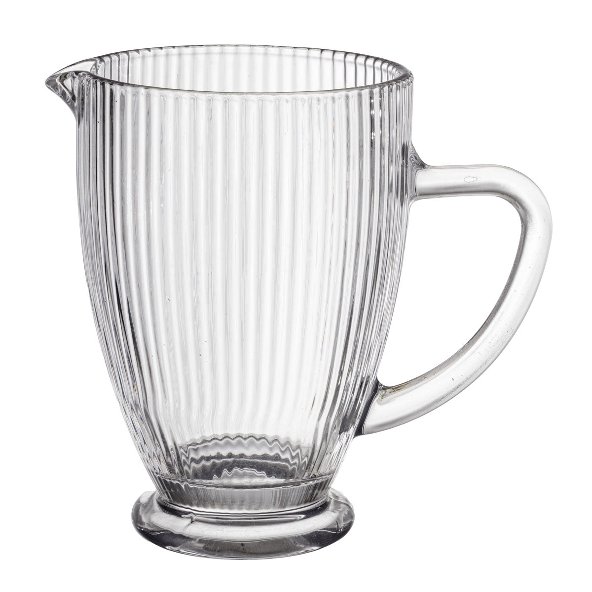 Caraffa vetro trasparente Lt. 1,50 RIGHE