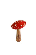 Fungo di legno a pois 10 cm