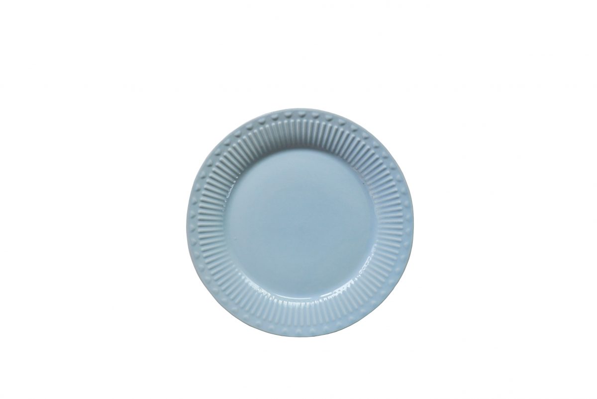 Piatto da dessert in porcellana LOVE color azzurro pastello, 19 cm, Isabelle Rose