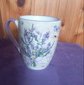 Tazza in porcellana da 300ml con decori lavanda