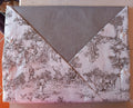 Completo Lenzuola Toile de jouy tortora Matrimoniale