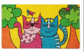 Gatto uccellino zerbino cocco 70×40
