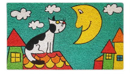 Gatto luna zerbino cocco 70×40