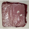 COPPIA CUSCINO SEDIA LACCI VOLANT 40X40CM ZEFIR PEZZOLI COLORE BORDEAUX