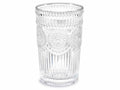 Bicchiere in vetro trasparente lavorato 350 ml