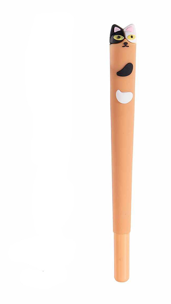 Penna a sfera in silicone con gattini colorati
