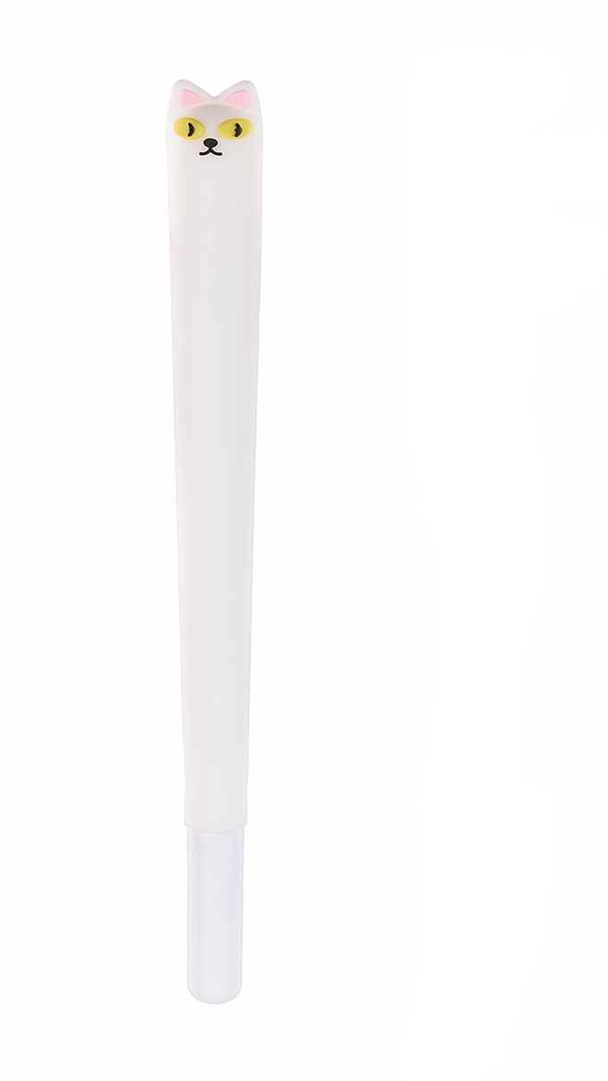 Penna a sfera in silicone con gattini colorati