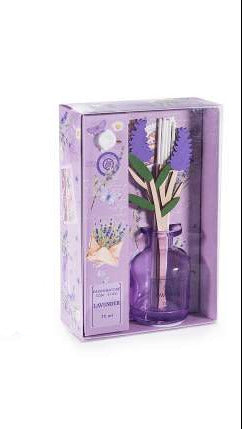 Profumatore per ambienti 70 ml con stick a fiore di lavanda