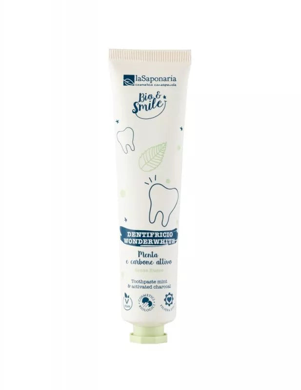 Dentifricio sbiancante WonderWhite Menta&Carbone (FORMATO: 75 ml)
