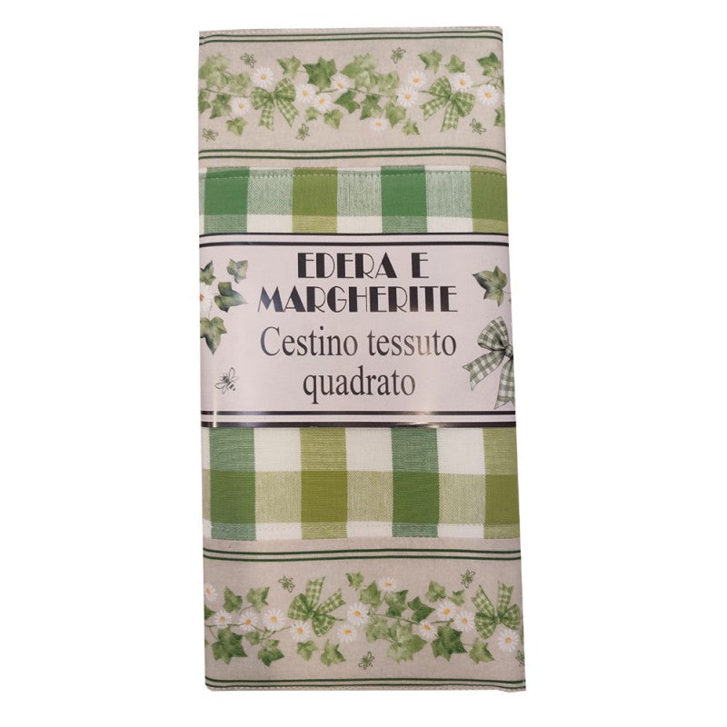Cestino in tessuto quadrato 35x35