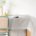Tovaglia rettangolare in cotone colorato grigio 140x180