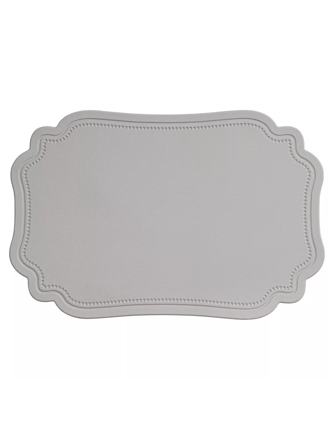 Tovaglietta PVC Grigio Rettangolare Sagomata